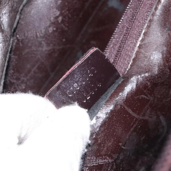 GUCCI Clutch Bag Leather Black Silver 018 0040 Auth ep9261 - Picture 2 of 14